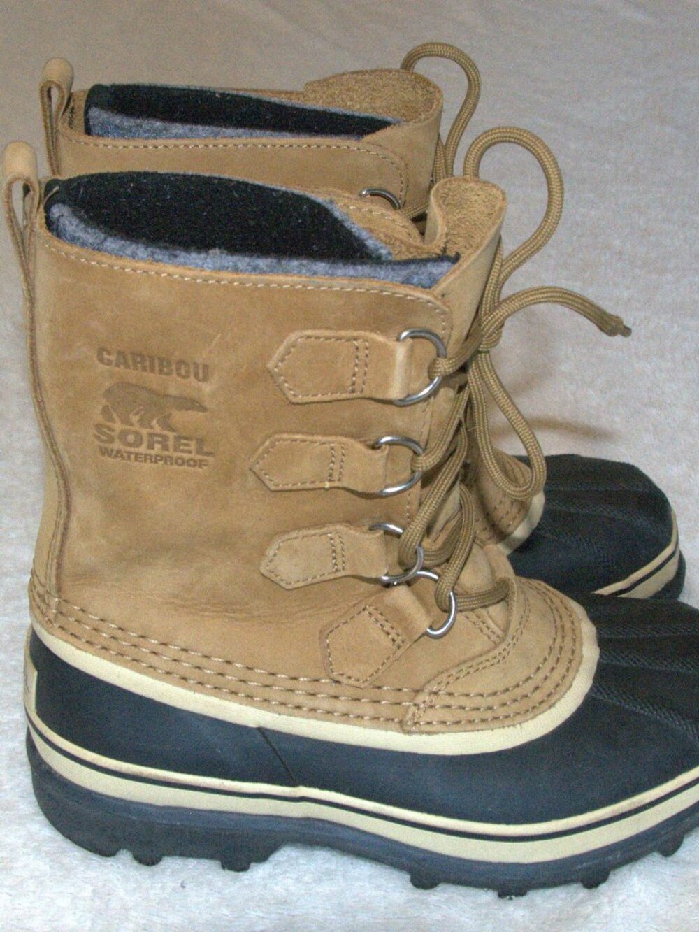 Sorel Caribou Women's Waterproof Snow Boots Buff size 7